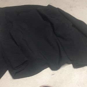 Black lightweight sports rain coat